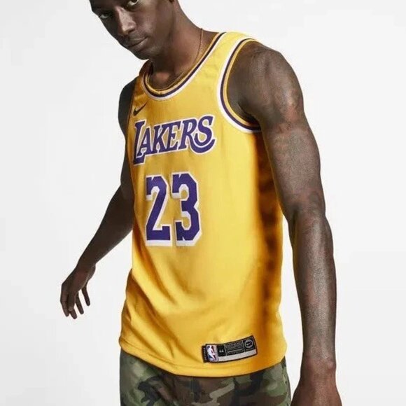 Nike NBA Lakers Jersey LeBron James Edition Swingman AA7099-741 Size Small - Picture 4 of 11
